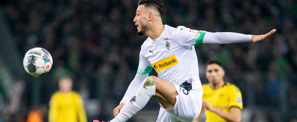 Borussia M'gladbach: Ramy Bensebaini mit Schmerzen ausgewechselt
