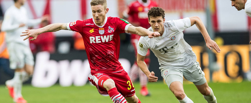 1. FC Köln: Florian Kainz sieht Gelb-Rot