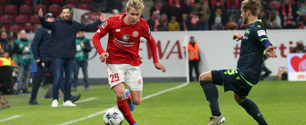 Mainz 05 gibt bei Jonathan Burkardt Entwarnung nach Auswechslung