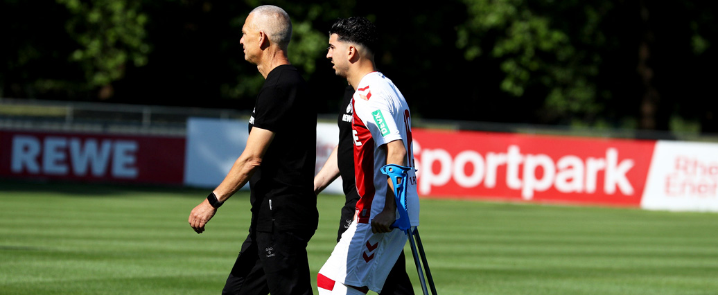 1. FC Köln: Dimitrios Limnios für leichtes Training auf dem Platz