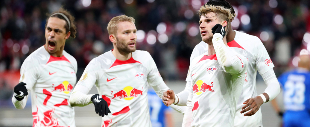 RB Leipzig besiegt TSG Hoffenheim in Pokal-Achtelfinale