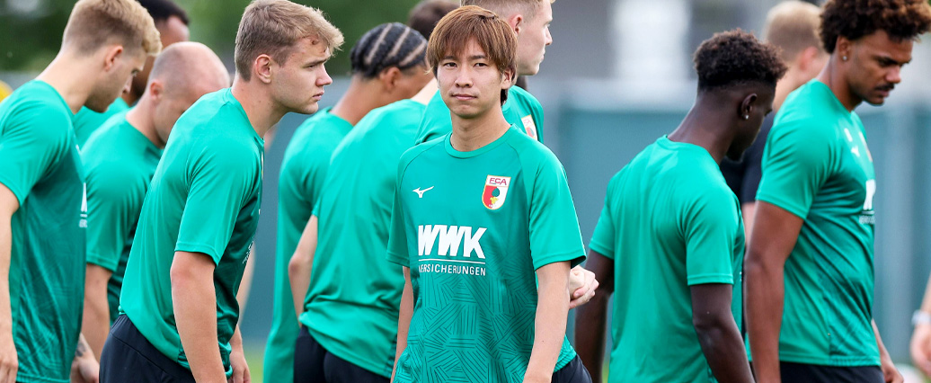 FC Augsburg: Masaya Okugawa trainiert erstmal noch teilintegriert 