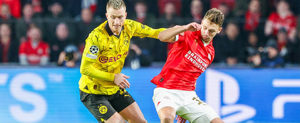 Champions League: Dortmund spielt unentschieden in Eindhoven