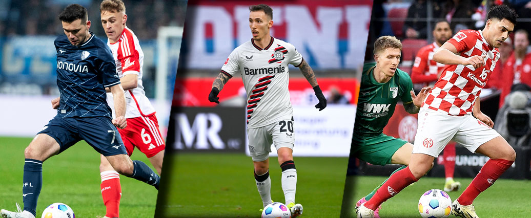22. Bundesliga-Spieltag: Spieler mit den meisten Torschussvorlagen