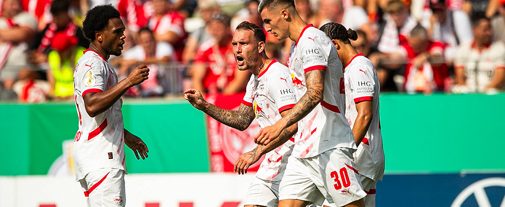 RB Leipzig besiegt Rot-Weiss Essen im DFB-Pokal