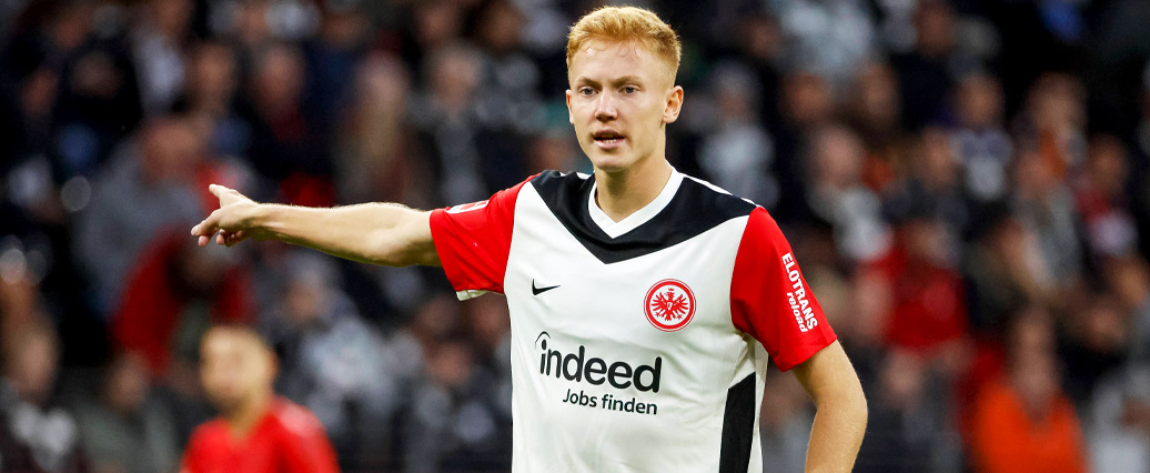 Eintracht Frankfurt: Hugo Larsson angeschlagen ausgewechselt