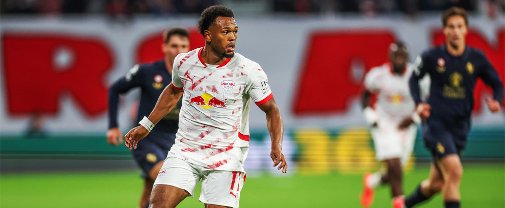 RB Leipzig: Lois Openda in der Schlussphase angeschlagen vom Platz