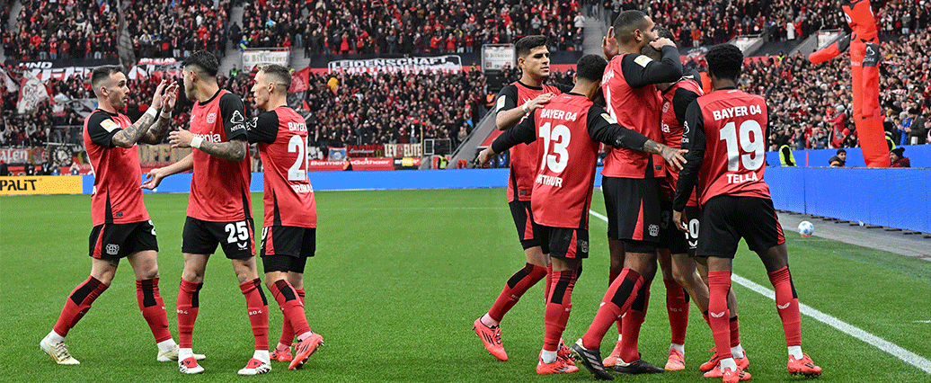 Bayer 04 Leverkusen besiegt den FC St. Pauli im Heimspiel